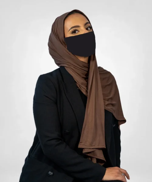Bamboo Jersey Hijab – Chocolate Brown