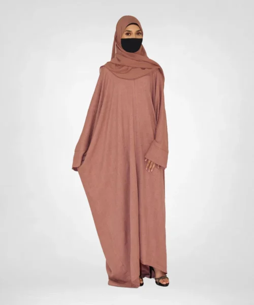 Batwing Closed Abaya - Blush Pink