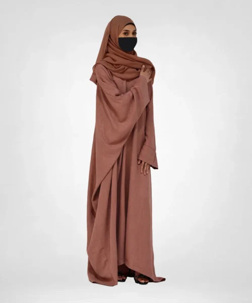 Batwing Closed Abaya - Blush Pink
