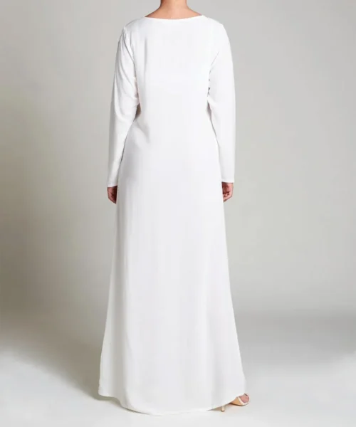 Full-Sleeve Modest Slip - White