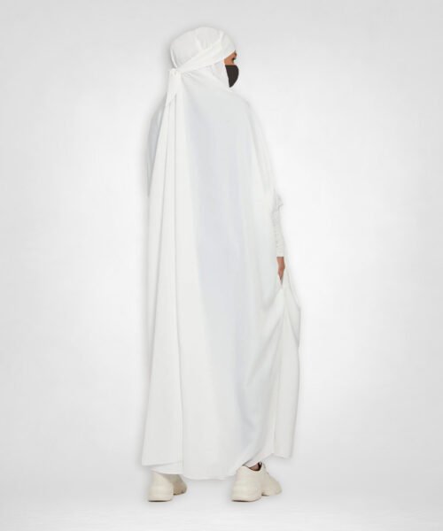 One-Piece Full-Length Jilbab/Prayer Abaya - Pure White