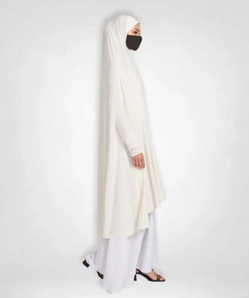 Premium Jersey Prayer Abaya - Off White
