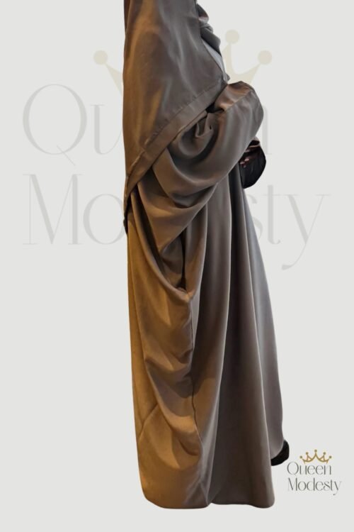 Baraah Butterfly Closed Abaya with Hijab | Comfortable Loose Fit, Made in Dubai