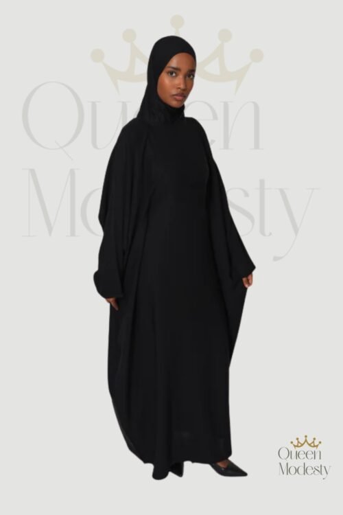 Premium Butterfly Abaya with Attached Inner Belt | Quality Nidha Fabric, UK Size 6-18