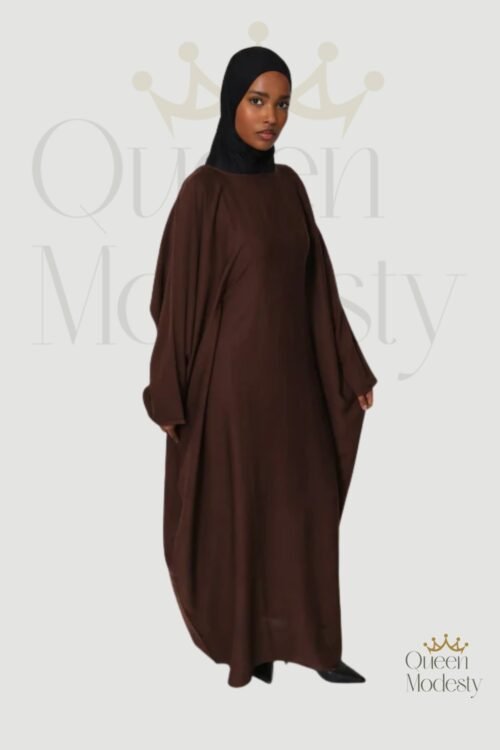 Premium Butterfly Abaya with Attached Inner Belt | Quality Nidha Fabric, UK Size 6-18